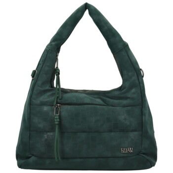 Dámská kabelka na rameno tmavě zelená - Coveri Orestis
