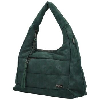 Dámská kabelka na rameno tmavě zelená - Coveri Orestis