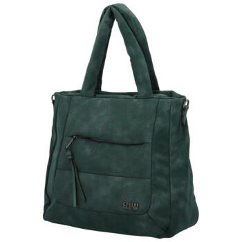 Dámská kabelka do ruky tmavě zelená - Coveri Natani