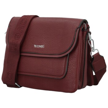 Dámská crossbody kabelka vínová - Coveri Dihya
