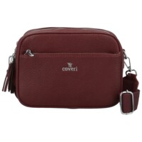 Dámská crossbody kabelka vínová - Coveri Tyris