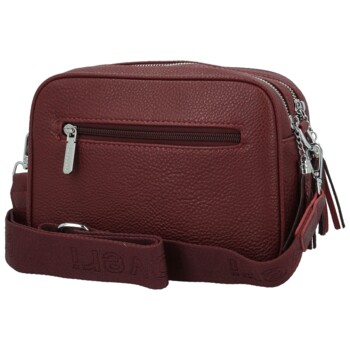Dámská crossbody kabelka vínová - Coveri Tyris