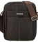 Pánská crossbody taška tmavě hnědá - Coveri Leyre