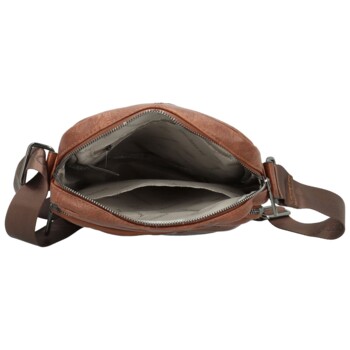 Pánská crossbody taška hnědá - Coveri Kaan