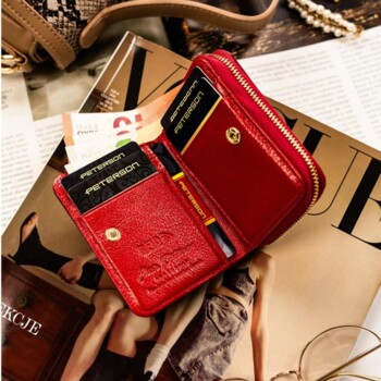 Dámská kožená peněženka červená - Peterson Inaya