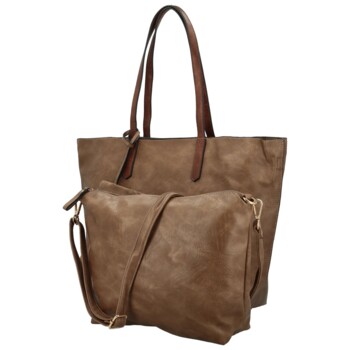 Dámský set kabelek hnědý - Paolo bags Yema