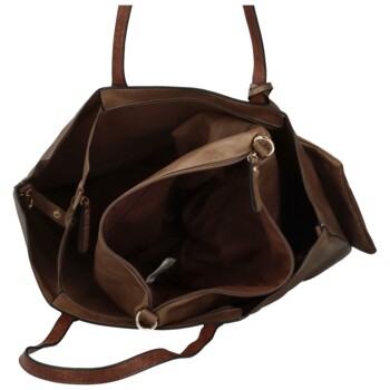 Dámský set kabelek hnědý - Paolo bags Yema