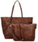 Dámský set kabelek tmavě hnědý - Paolo bags Yema