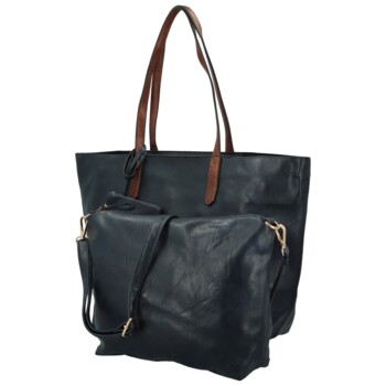 Dámský set kabelek tmavě modrý - Paolo bags Yema