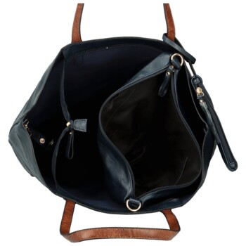 Dámský set kabelek tmavě modrý - Paolo bags Yema