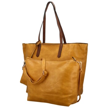 Dámský set kabelek žlutý - Paolo bags Yema
