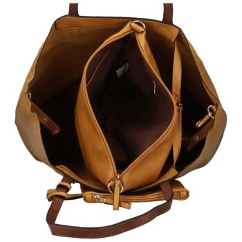 Dámský set kabelek žlutý - Paolo bags Yema
