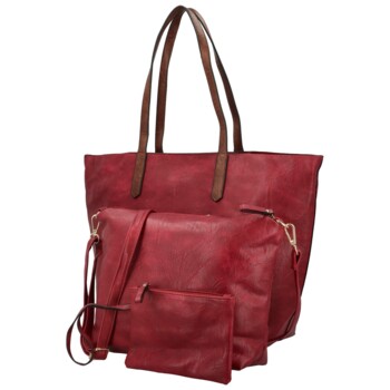 Dámský set kabelek vínový - Paolo bags Yema