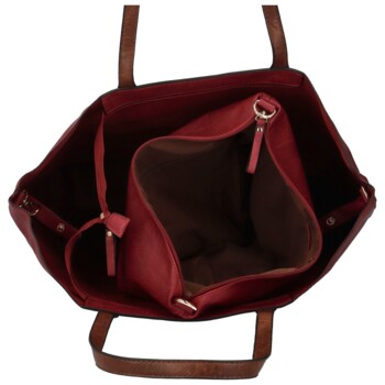 Dámský set kabelek vínový - Paolo bags Yema