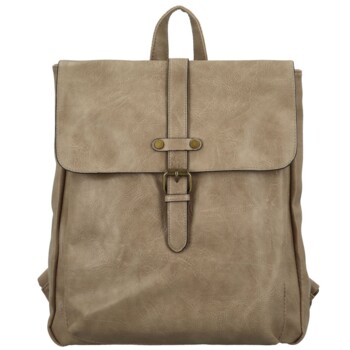 Dámský batoh tmavě béžový - Paolo bags Vanetia