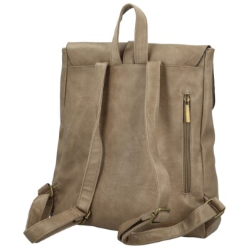 Dámský batoh tmavě béžový - Paolo bags Vanetia