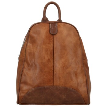 Dámský kabelko/batůžek koňakový - Paolo bags Matti
