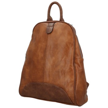 Dámský kabelko/batůžek koňakový - Paolo bags Matti