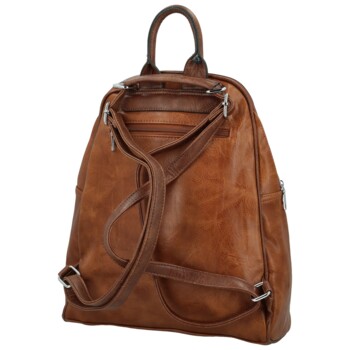 Dámský kabelko/batůžek koňakový - Paolo bags Matti