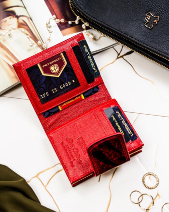 Dámská kožená peněženka červená - Peterson Andera