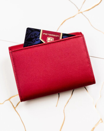 Dámská kožená peněženka červená - Peterson Safiet