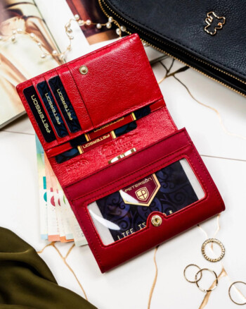 Dámská kožená peněženka červená - Peterson Safiet