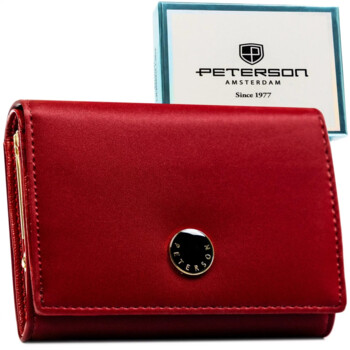 Dámská kožená peněženka červená - Peterson Safiet