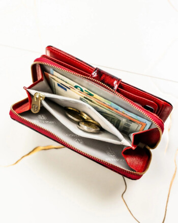 Dámská kožená peněženka červená - Peterson Kornelie