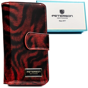 Dámská kožená peněženka červená - Peterson Kornelie