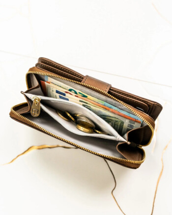 Dámská kožená peněženka hnědá - Peterson Kosina