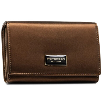 Dámská kožená peněženka hnědá - Peterson Jefim