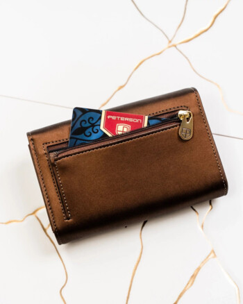 Dámská kožená peněženka hnědá - Peterson Jefim