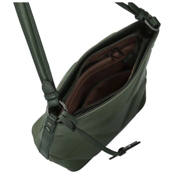 Dámská kabelka přes rameno tmavě zelená - Maria C Vesna