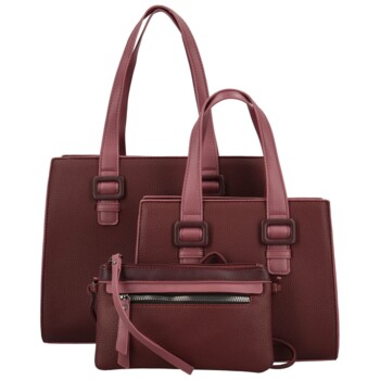 Dámský set kabelek vínový - Maria C Savina