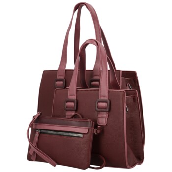 Dámský set kabelek vínový - Maria C Savina
