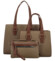 Dámský set kabelek khaki - Maria C Savina