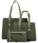 Dámský set kabelek tmavě zelený - Maria C Savina