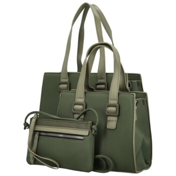 Dámský set kabelek tmavě zelený - Maria C Savina