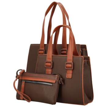 Dámský set kabelek coffee - Maria C Savina