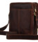 Pánská kožená taška tmavě koňaková - Peterson Savas