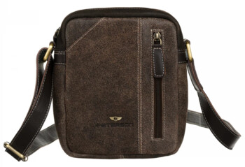 Pánská kožená taška hnědá - Peterson Skylor