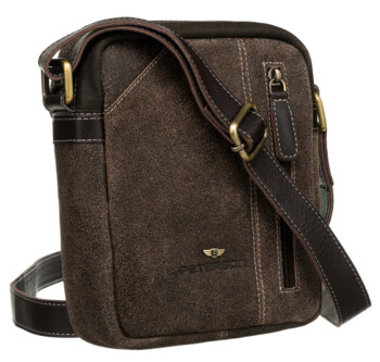 Pánská kožená taška hnědá - Peterson Skylor