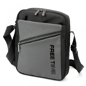 Pánská crossbody taška šedá - Pierre Cardin Naim