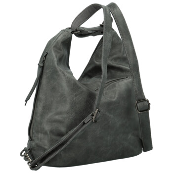 Dámský kabelko/batoh tmavě šedý - Paolo bags Vasilia
