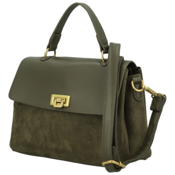 Dámská kabelka do ruky tmavě zelená - Paolo bags Tess