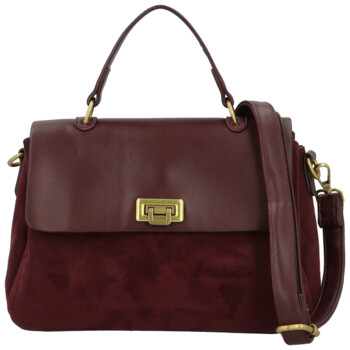Dámská kabelka do ruky vínová - Paolo bags Tess