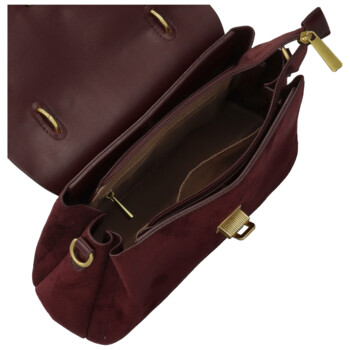 Dámská kabelka do ruky vínová - Paolo bags Tess