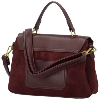 Dámská kabelka do ruky vínová - Paolo bags Tess