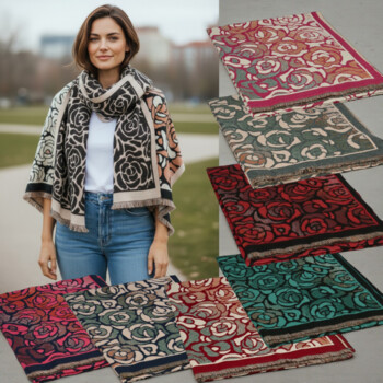 Dámská šála fuchsiová - Firenze Teresa