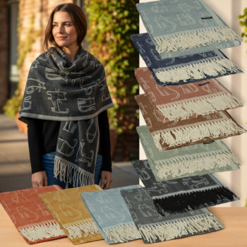 Dámská šála šedá - Firenze Casey